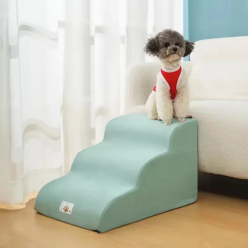 Non-Slip Memory Foam Sponge Pet Ramp Ladder