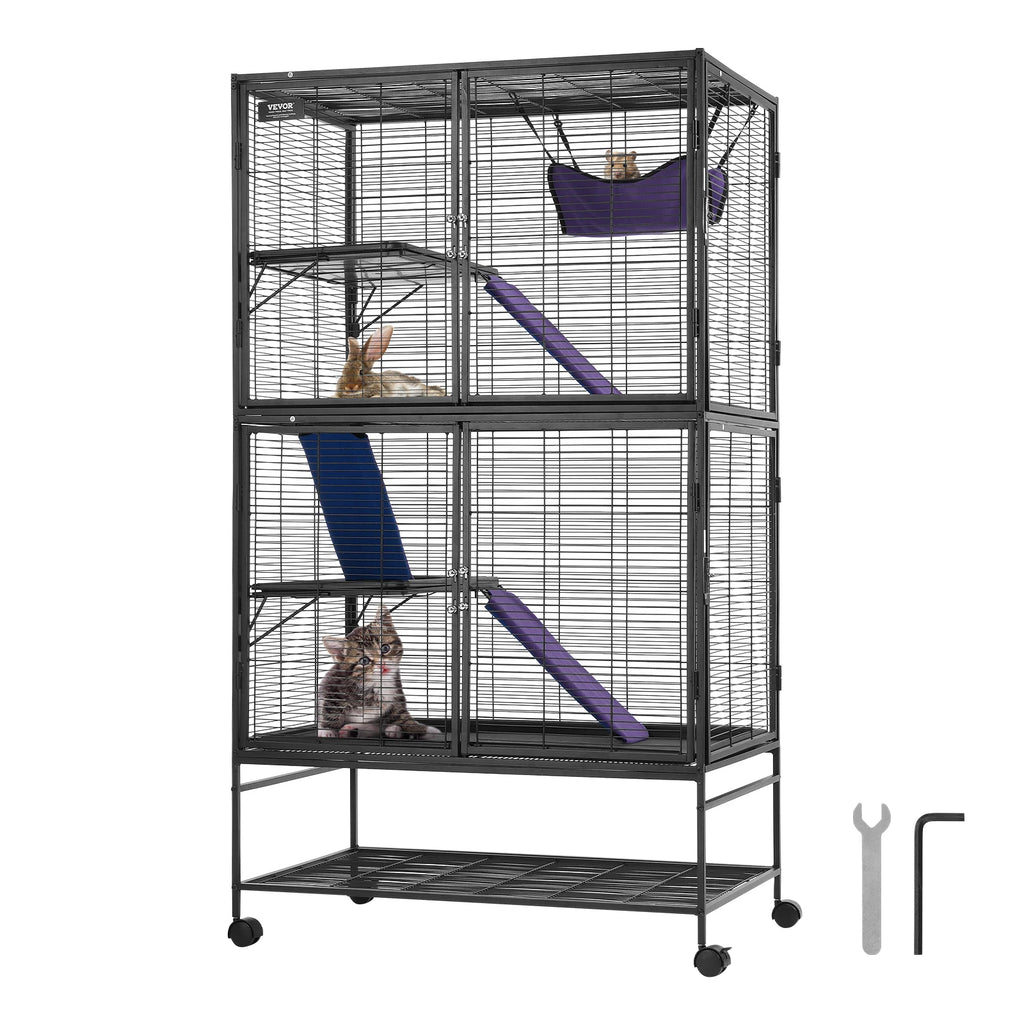 64" Metal Rolling Multi-Level Small Animal Cage