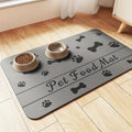 Quick-Dry Pet Feeding Mat with Non-Slip Waterproof Backing