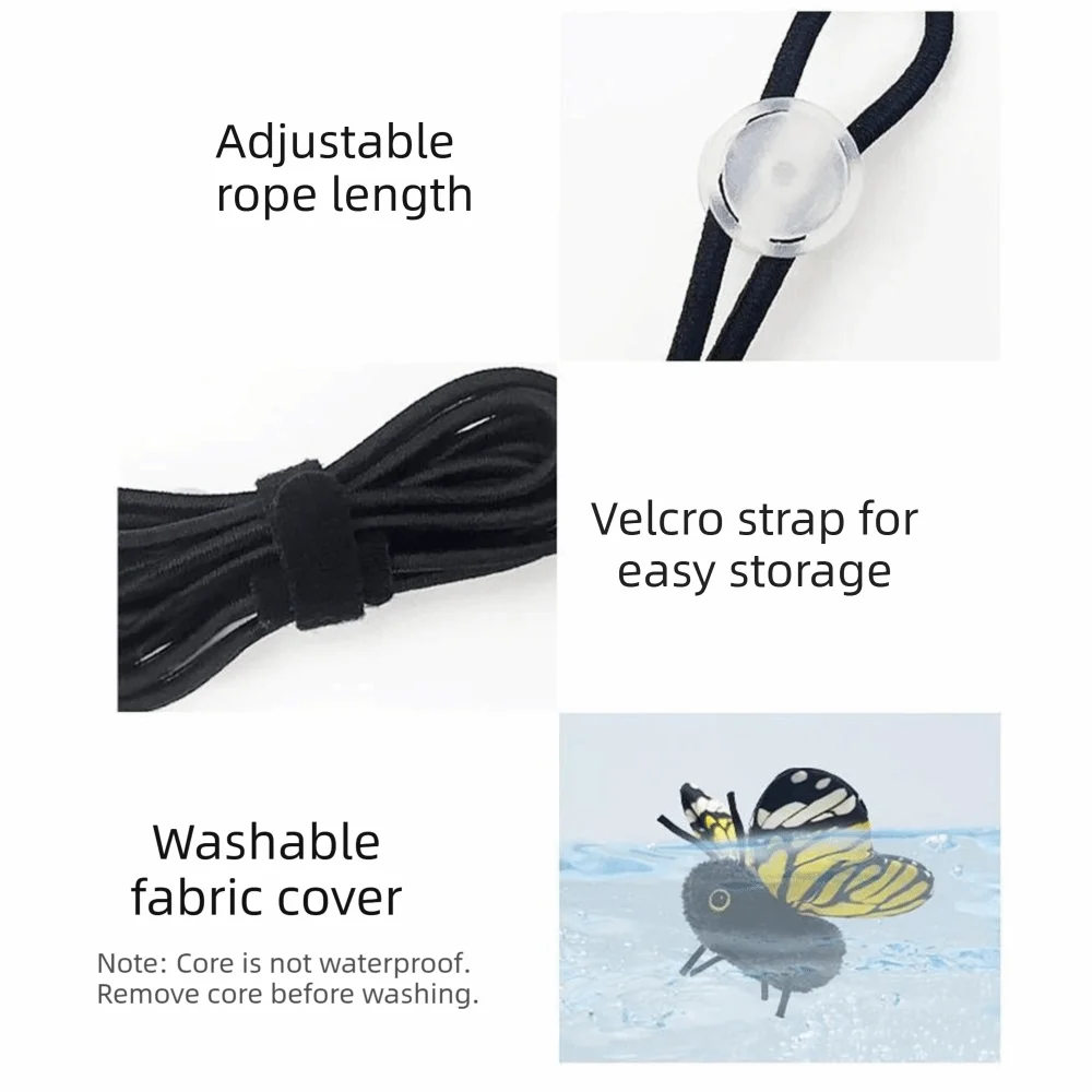 Rechargeable Automatic Cat Toy Multiple Modes Simulation Butterfly Cat Teaser Hanging Elastic String Washable Feline Toy