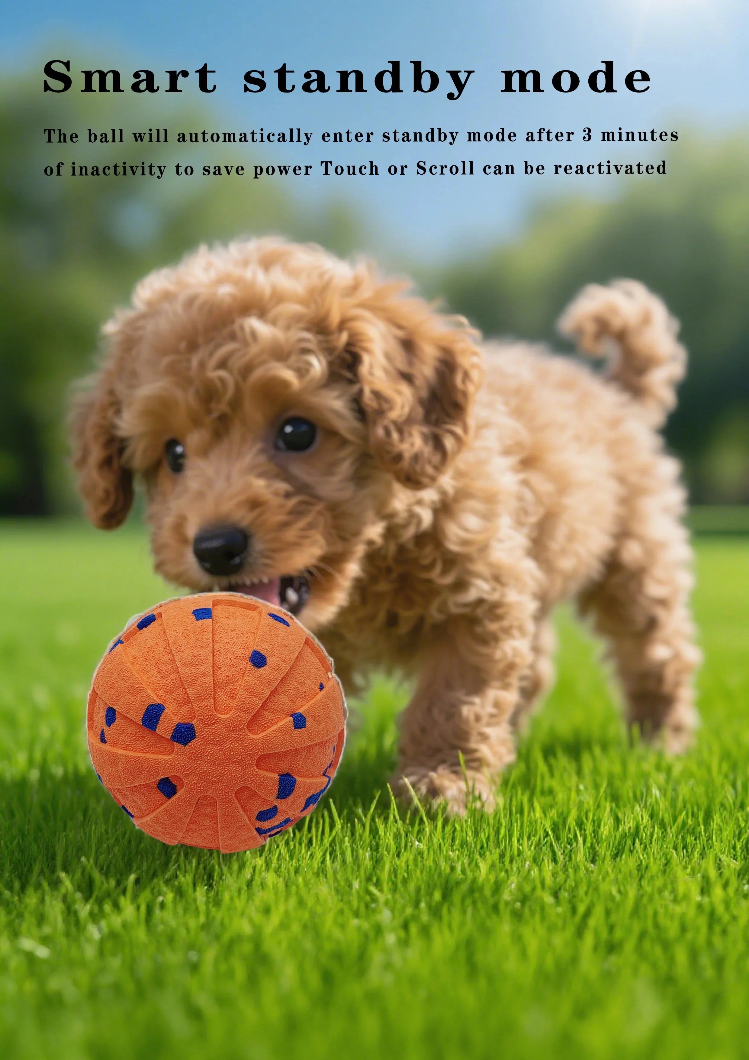 Automatic Vibrating Bouncing Foam Ball For Dogs