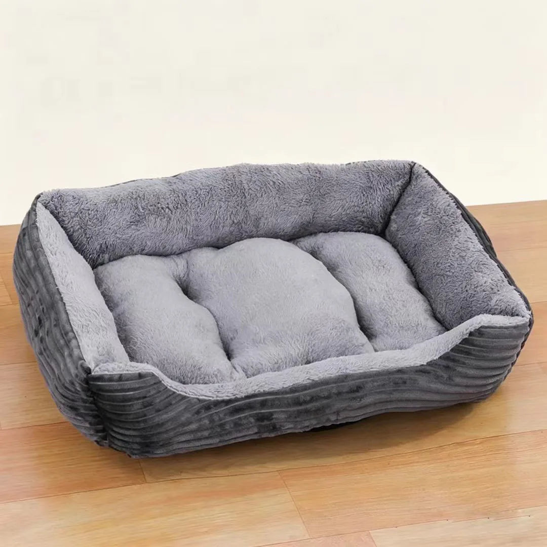 Soft Plush Rectangular Dog Bed