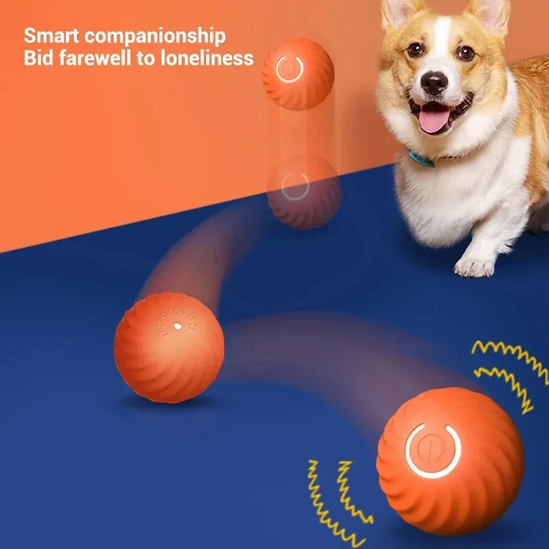 Automatic Moving Bouncing Rolling Ball Dog Toy