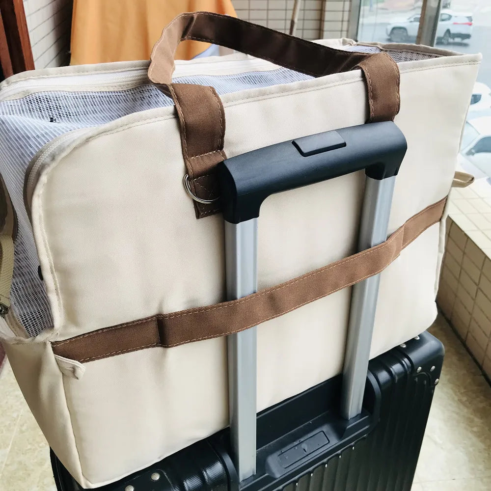 Portable Dog Cat Carrier and Outdoor Travel Bag
