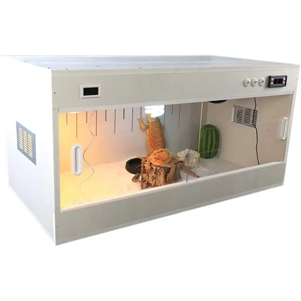 Vivarium Habitat for Reptiles, Lizards, Snakes & Turtles - Brown 40x30x30cm Pet Enclosure