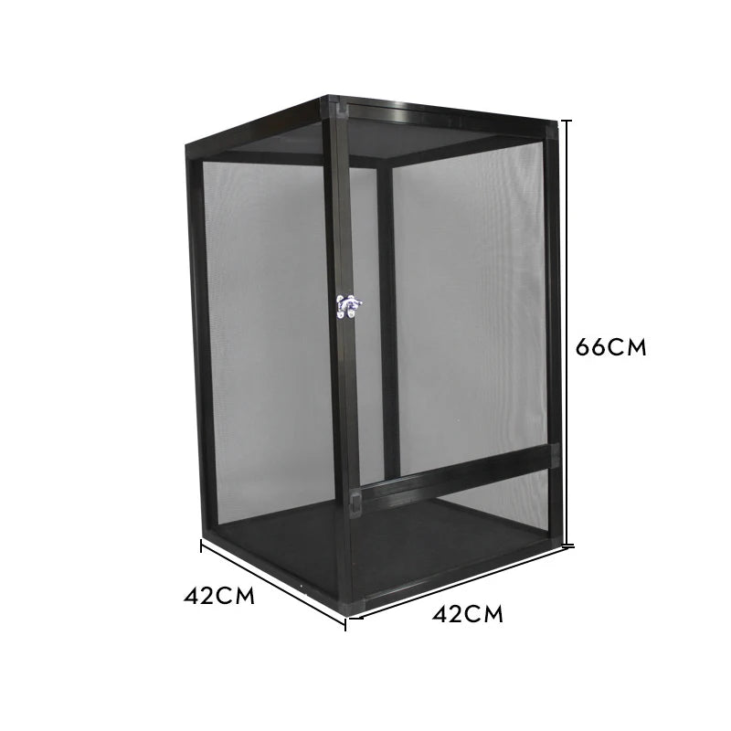Tall Reptile Terrarium Tank with Metal Mesh Door
