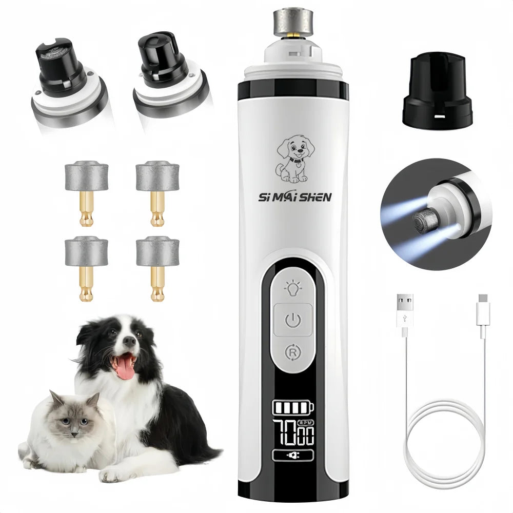 Pet Nail Grinder with LED Light