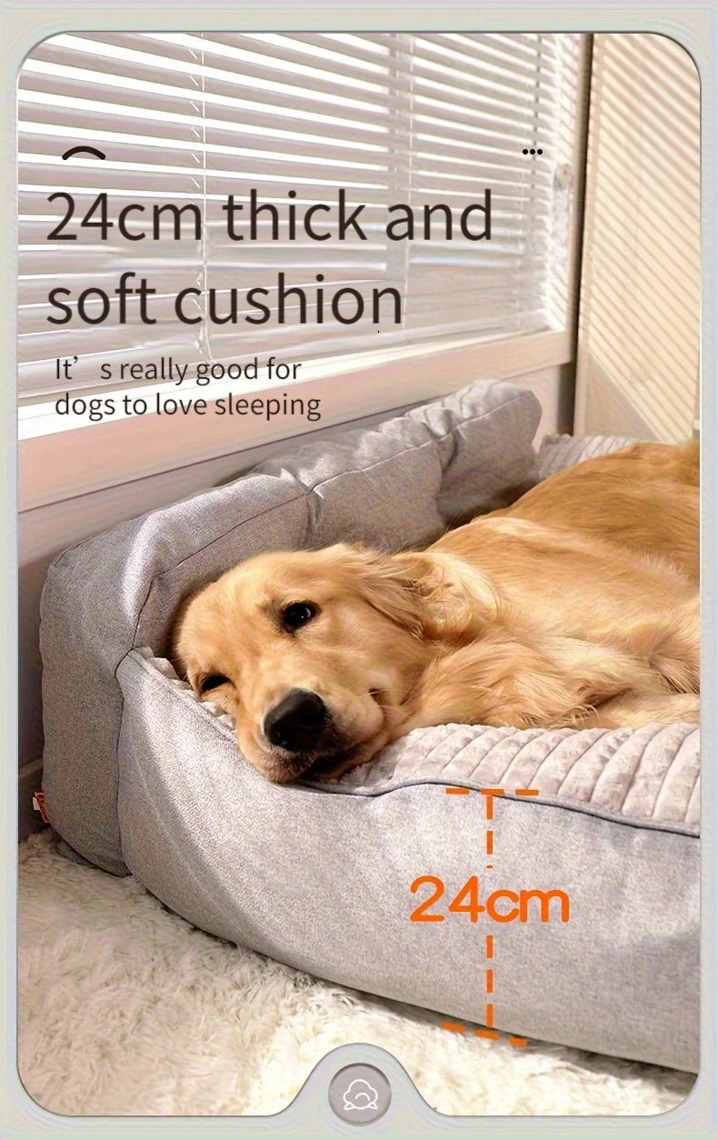 Large Dog Winter Warm Bed - Extra Large for Big Breeds, Universal for Small Medium Large Dogs