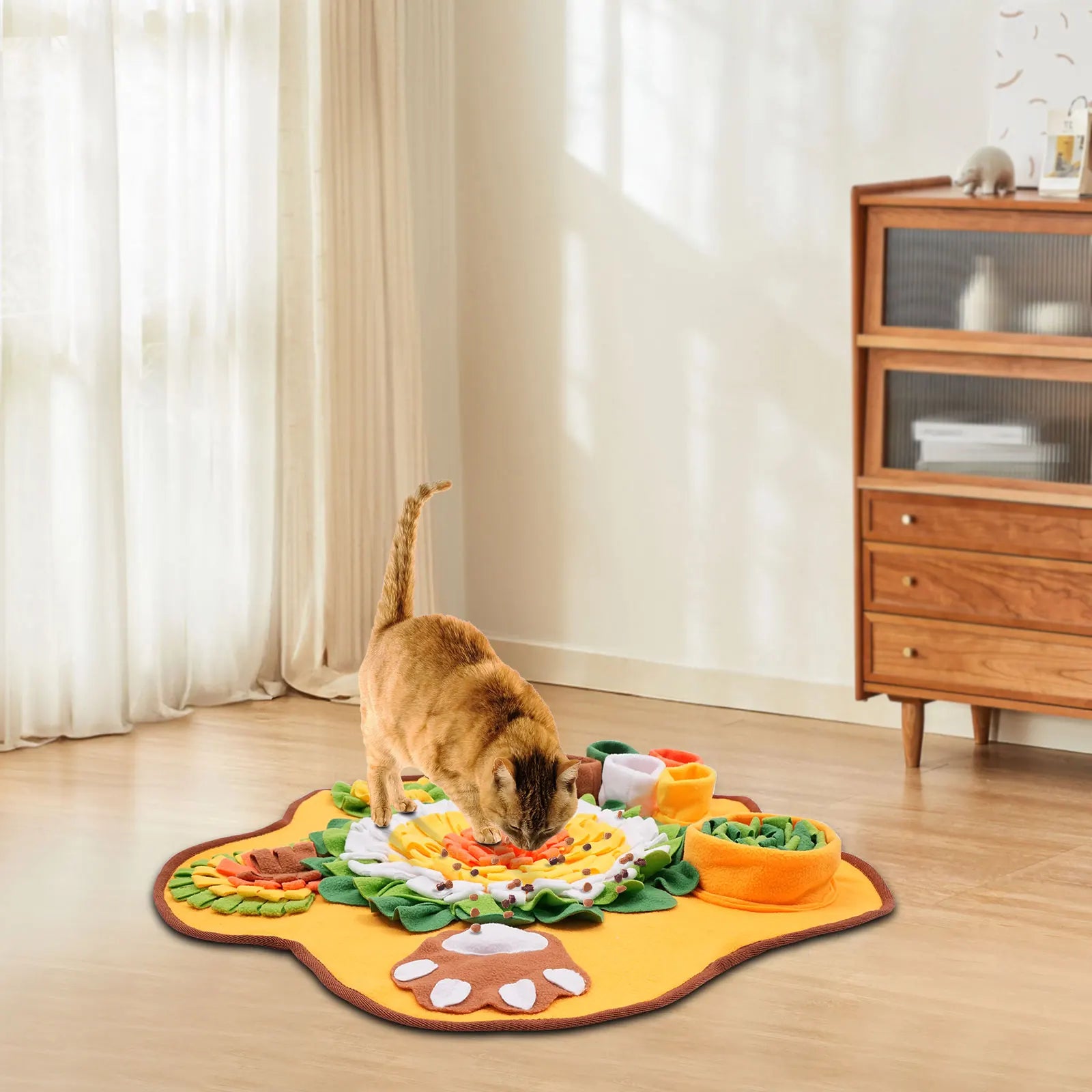 Pet Sniffing Mat Indoor Dog Walking Dog Cat Foraging Toy Dog Stress Relief Puzzle Treasure Hunt Game Slow Eating Mat