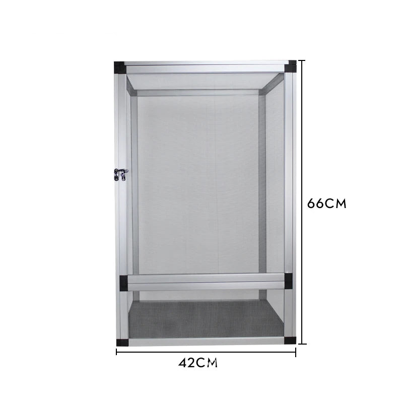 Tall Reptile Terrarium Tank with Metal Mesh Door