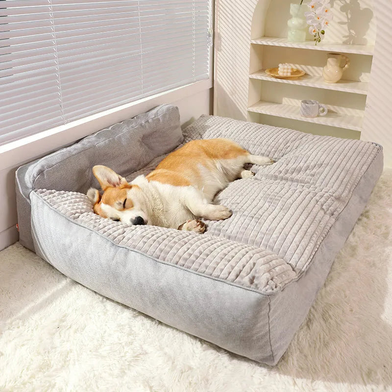 Large Dog Winter Warm Bed - Extra Large for Big Breeds, Universal for Small Medium Large Dogs