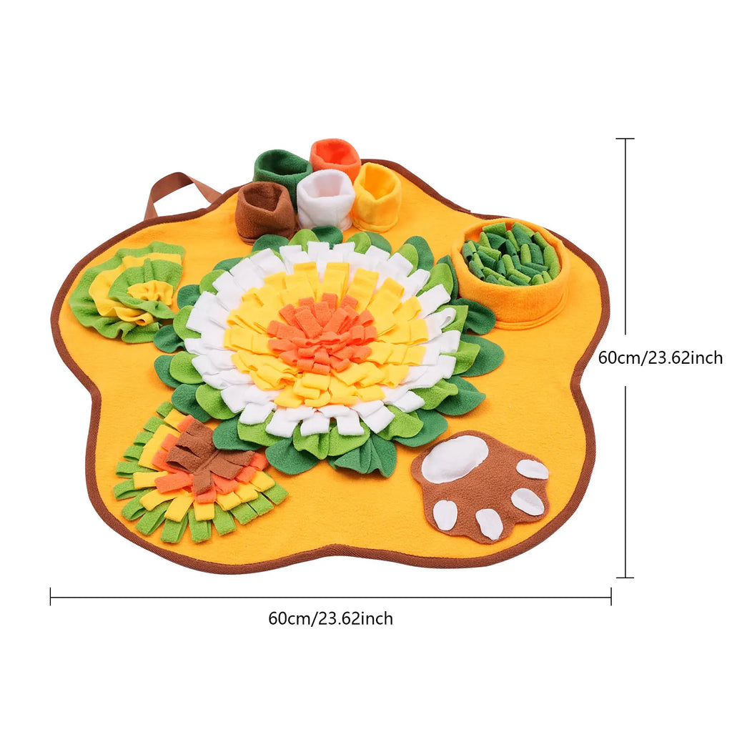 Pet Sniffing Mat Indoor Dog Walking Dog Cat Foraging Toy Dog Stress Relief Puzzle Treasure Hunt Game Slow Eating Mat