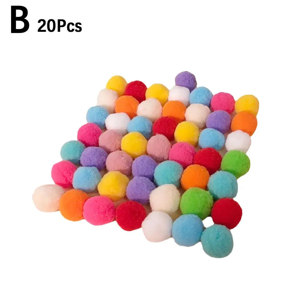 Cat Toy Interactive Quiet Fun Toy Gun 10/20/30/100Pcs Plush Balls
