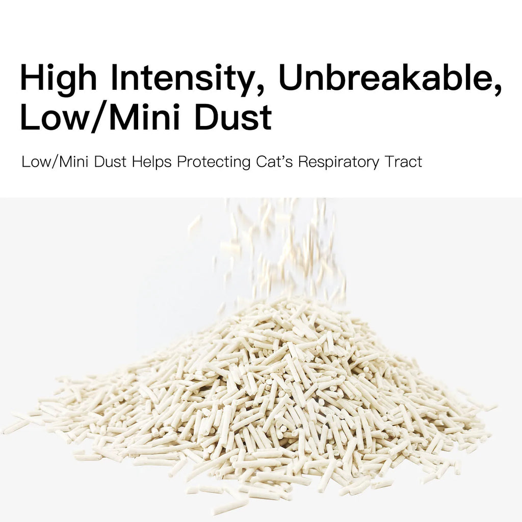 33lbs Tofu Cat Litter, Natural Botanical, Dust-Free, Flushable, Quick Clumping, Odor Control