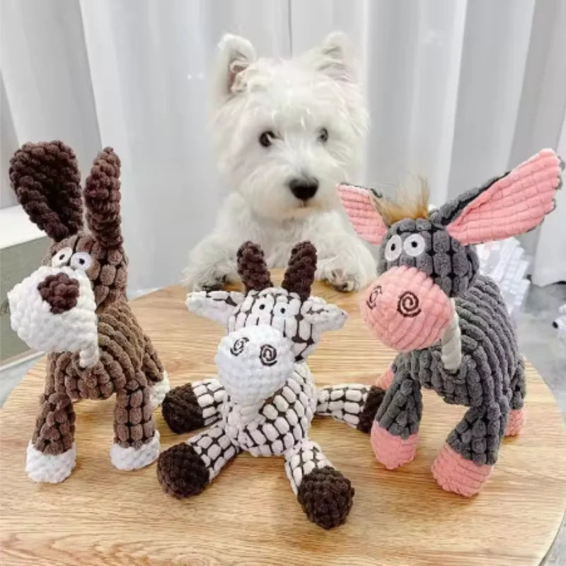 New Plush Squeaky Puppy Chew Toys