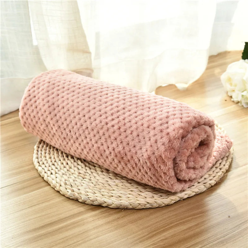 Soft Plush Washable Dog Sleeping Blanket
