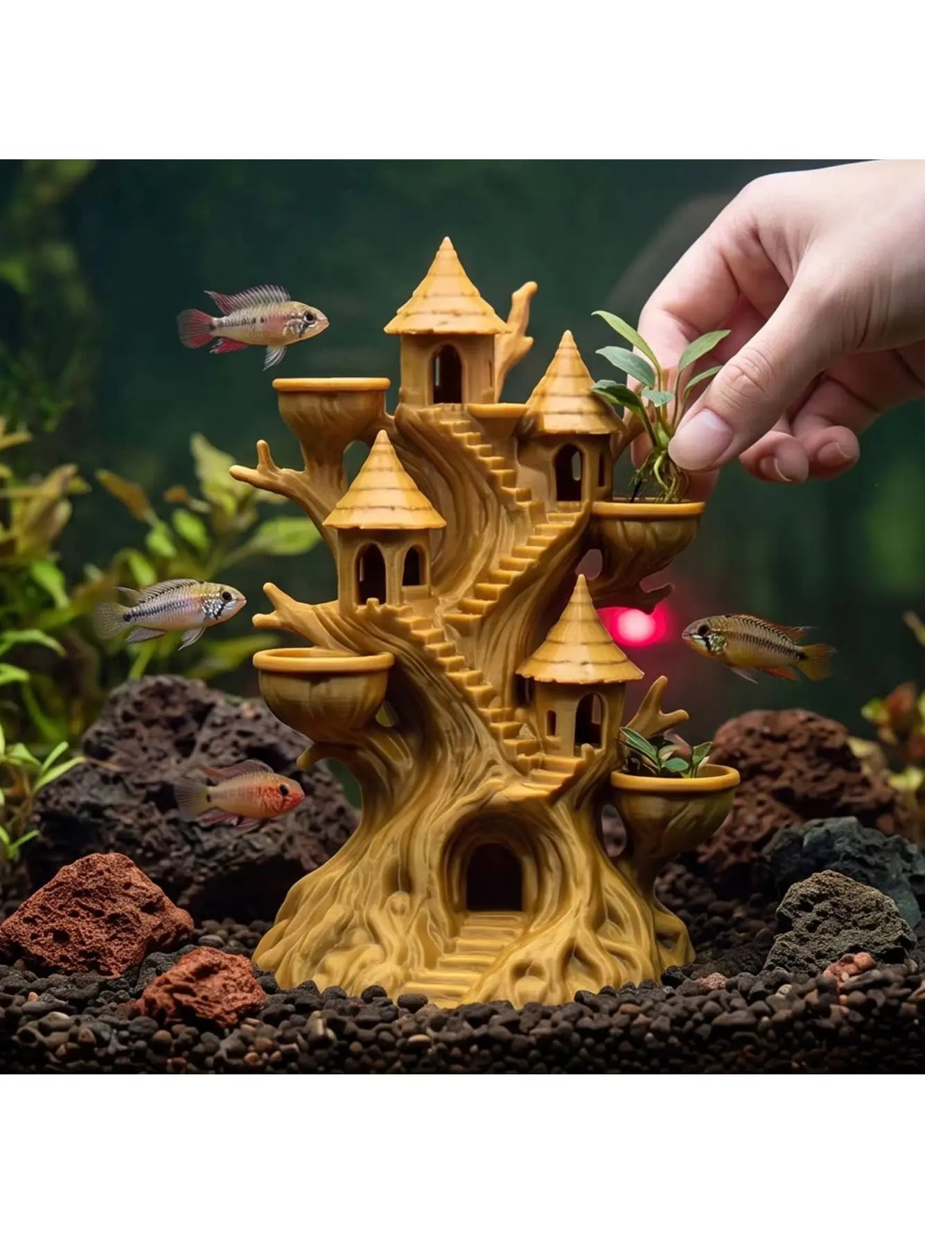 A Pokémon ancient treehousefor your fish tank
