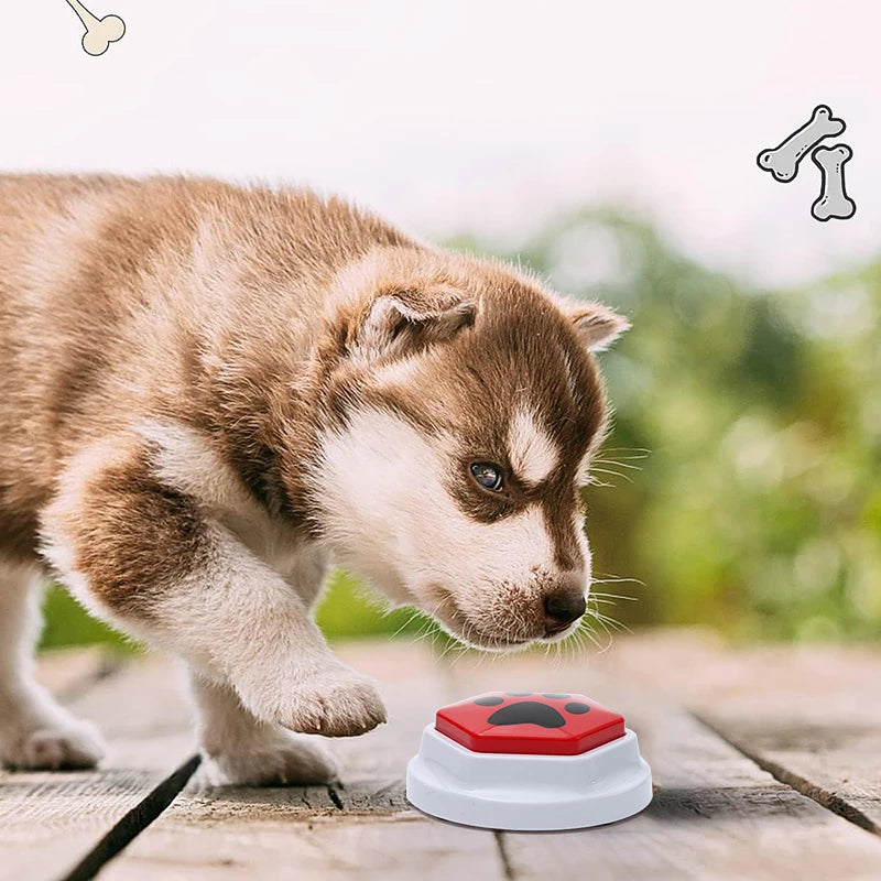 Recordable Talking Sound Button and Interactive Voice Buttons For Communication Dog Training