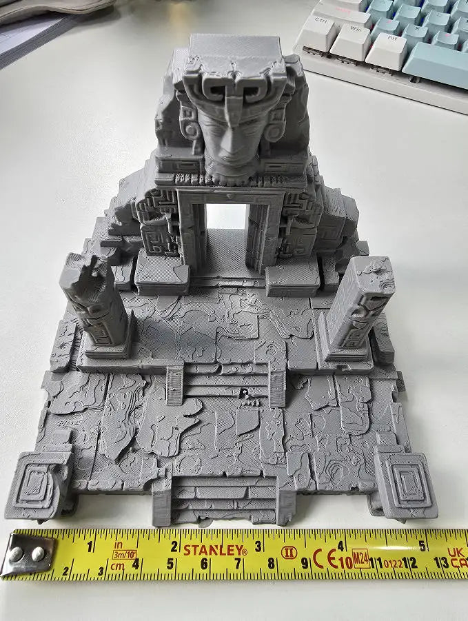 3D Printed Ancient Greek Temple Ruins Aquarium Terrarium Decor
