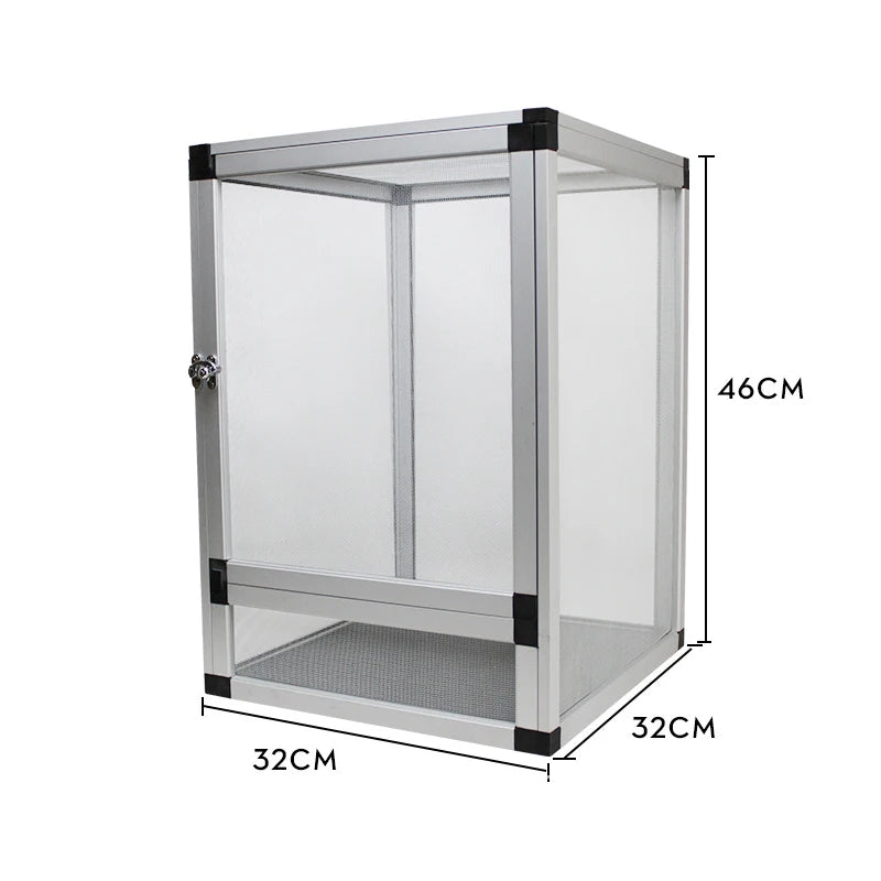 Tall Reptile Terrarium Tank with Metal Mesh Door