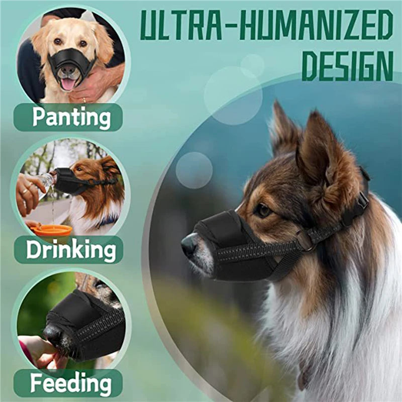 Anti Barking Adjustable Anti-biting Mesh Breathable Muzzle