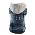 Cool Dog Jean Jacket Vest with D-Ring Hoodie