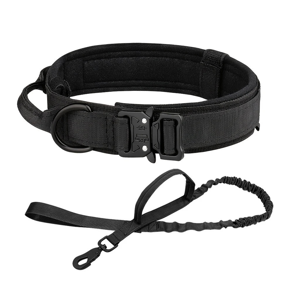 Training Tactical Dog Collar And Leash Set