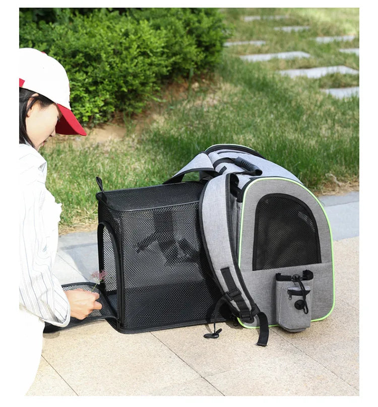 Expandable Large Capacity Pet Carrier Backpack