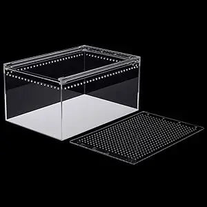 Magnetic Clear Acrylic Large Enclosure 2.5 Gallon Terrarium Cage