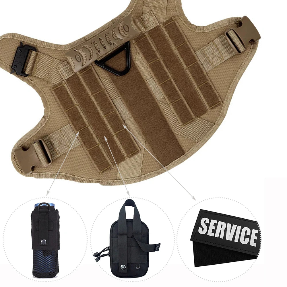 Large Dog Harness, Collar, And Leash Set for Training Walking
