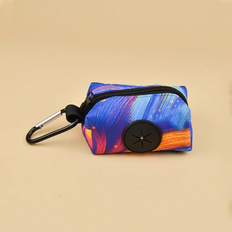 Colorful Design Dog Poop Bag Holder Dispenser with Dog Leash Attachment