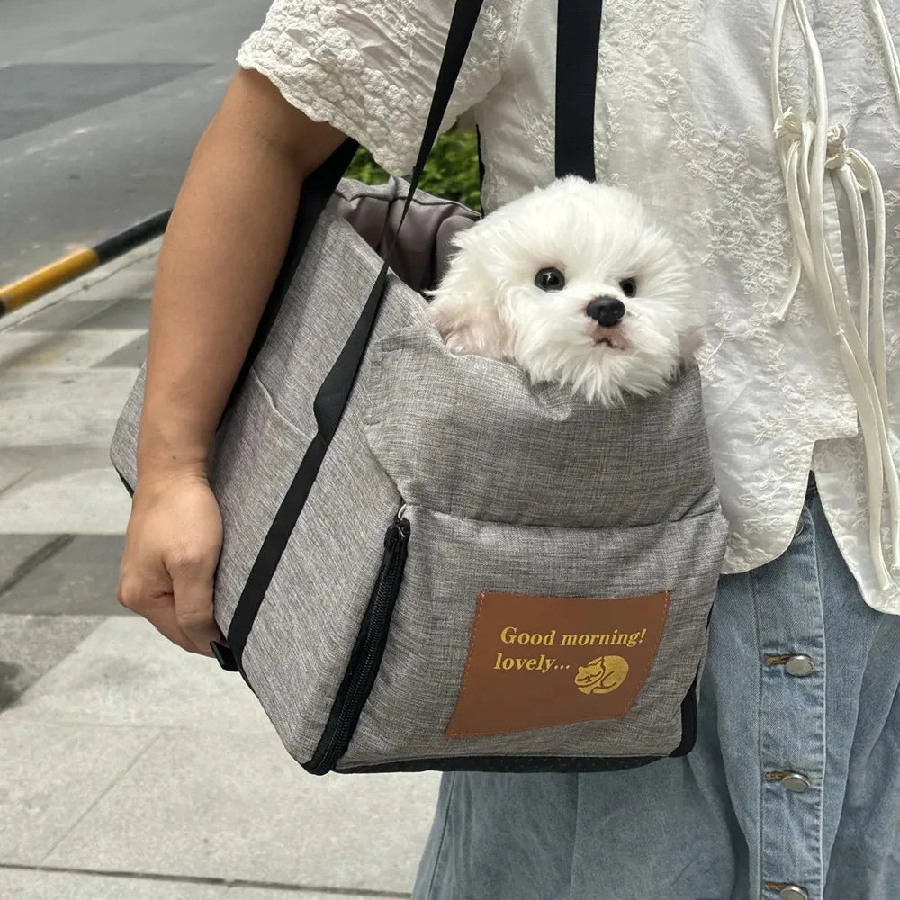 Portable Console Booster Car Seat & Carrier for Small Dogs & Cats