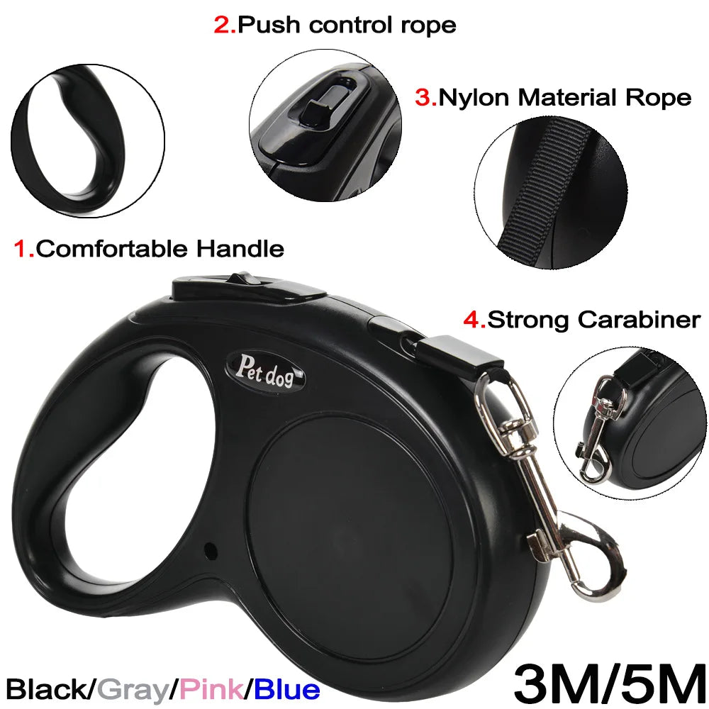 3m 5m Pet Dog Leash For Small Medium Dogs Cats