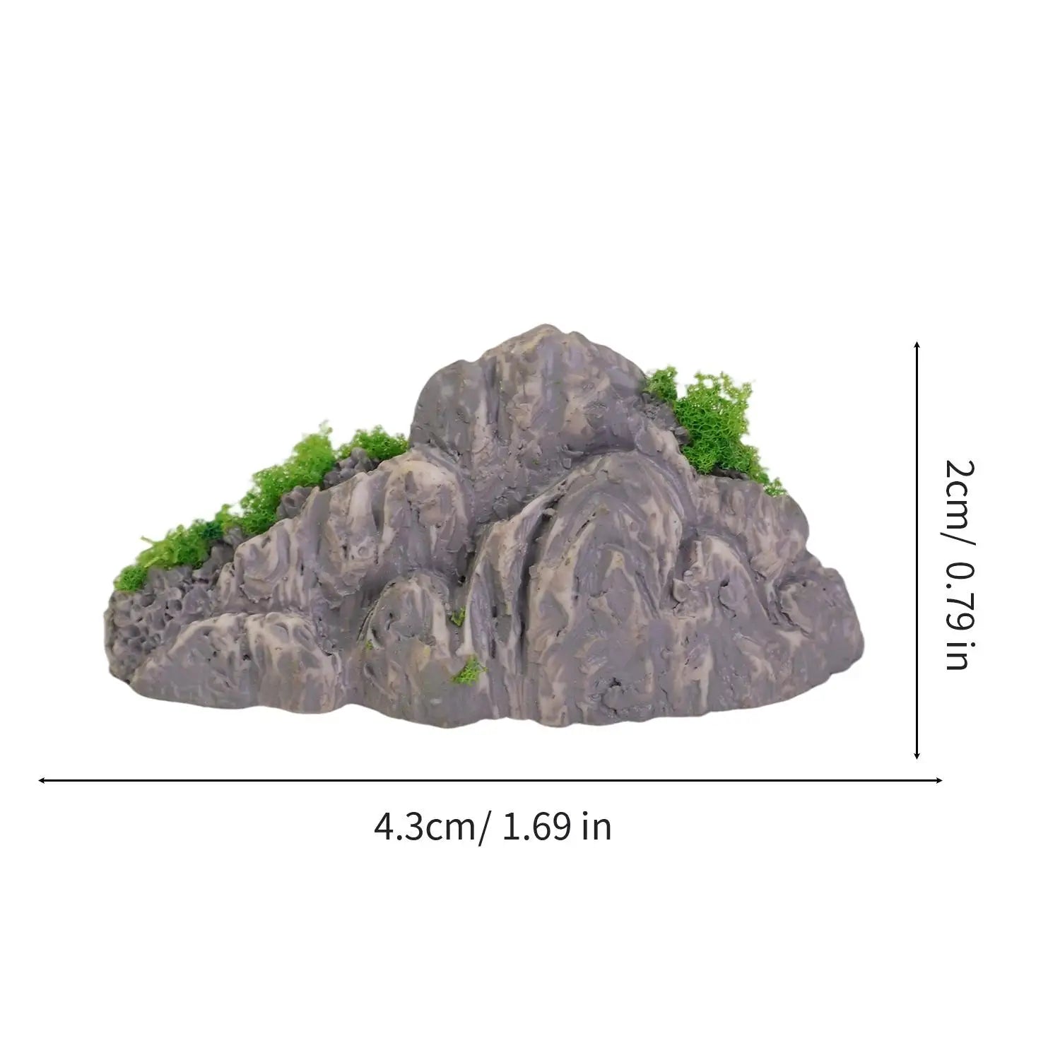 Miniature Mountain Fake Stone Resin Rockery for Fish Tank