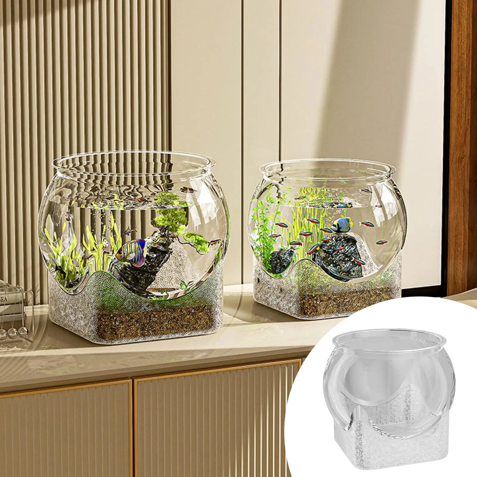Clear Round Aquarium/Terrarium Container