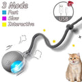 2Pcs Cat Interactive Automatic Rolling Ball w/ Tail, Rechargeable
