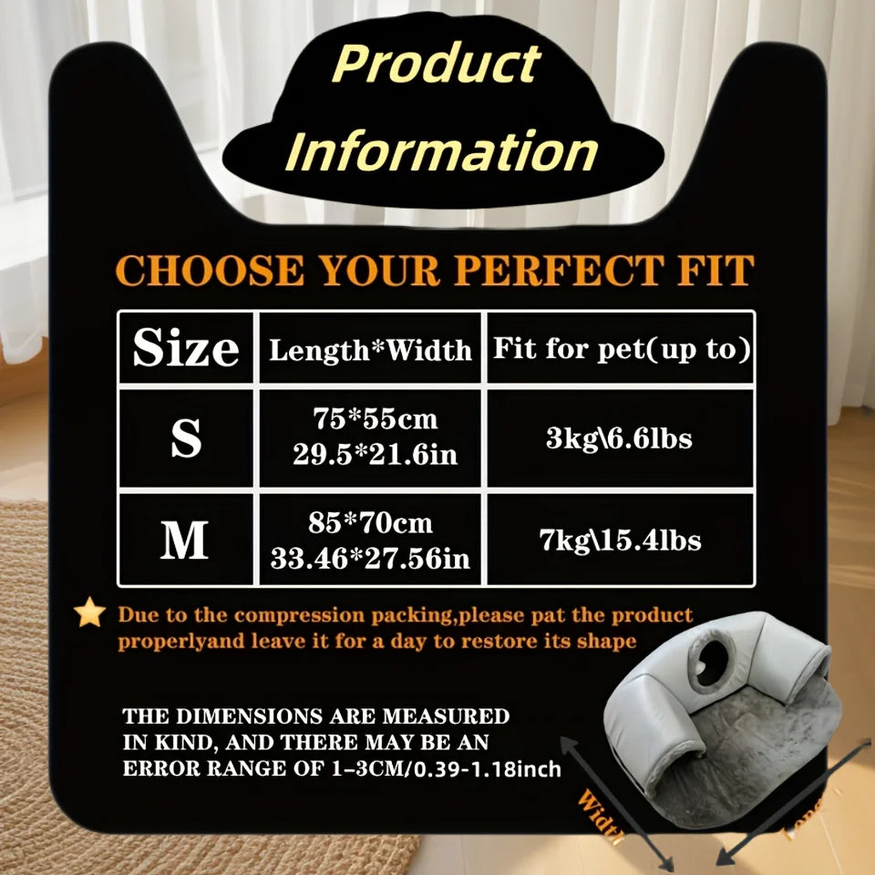 3-in-1 Cat Tunnel Bed with Non-Slip Bottom