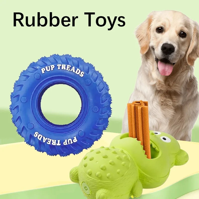 Natural Rubber Tire that Squeaks