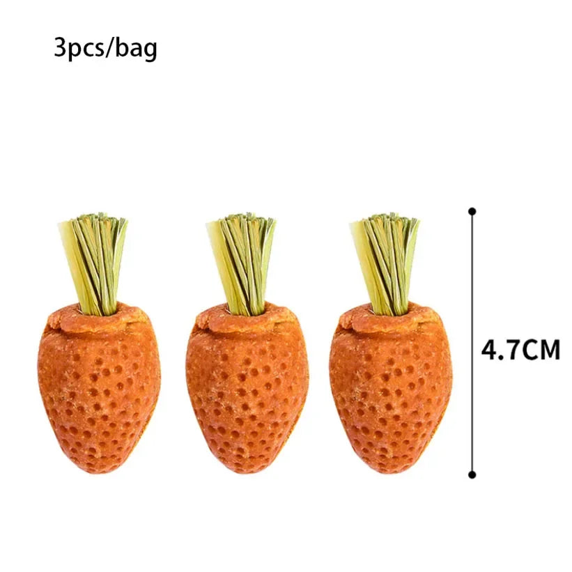 3pcs Guinea Pig Hamster Rabbit Teeth - Grinding Molar Stone Chew Toys