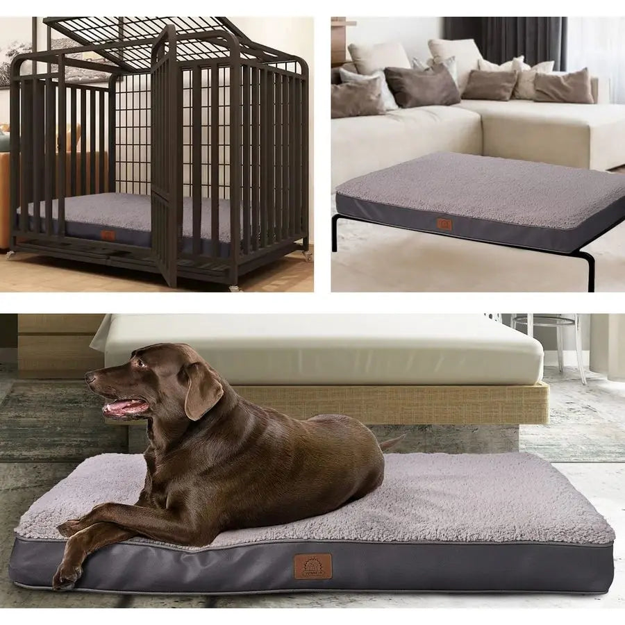 XL Orthopedic Memory Foam Pet Beds with Removable Washable Cover and Nonskid Bottom