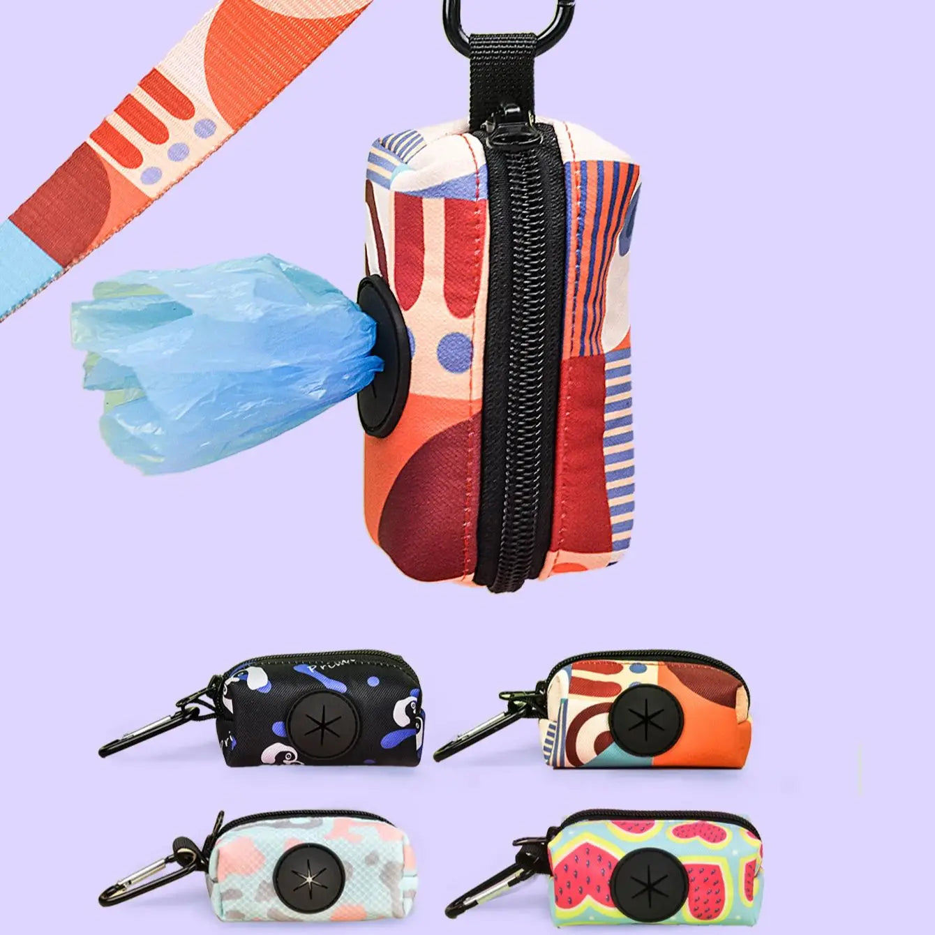 Eco-Friendly Dog Poop Bag  Compatible Dog Leash Handles  | Easy Cleanup While Walking (no wastebagandleash)