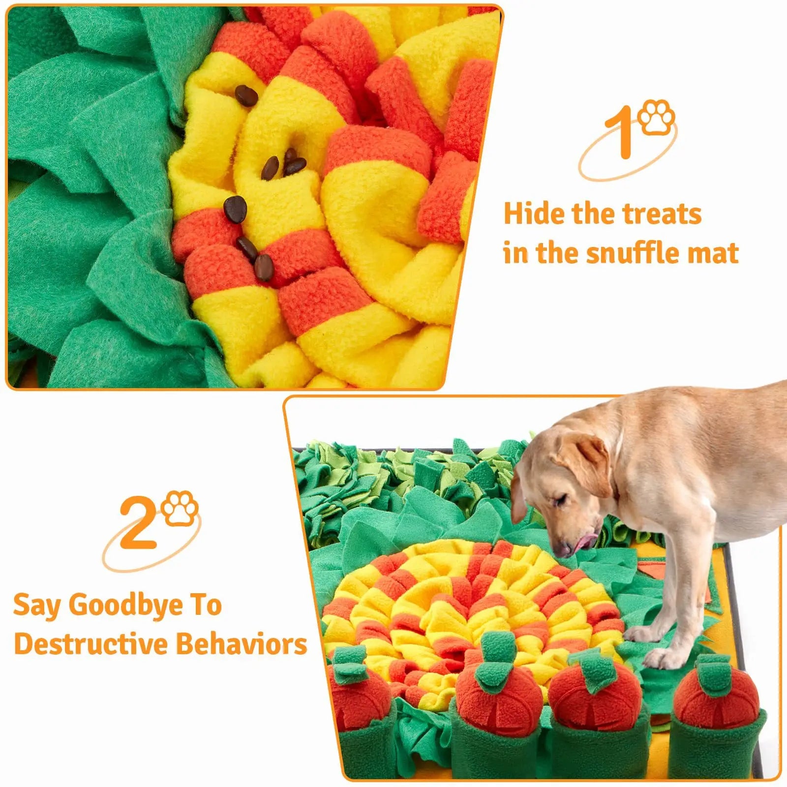70x50cm Pulling Carrots Style Dog Exercise Snuffle Mat