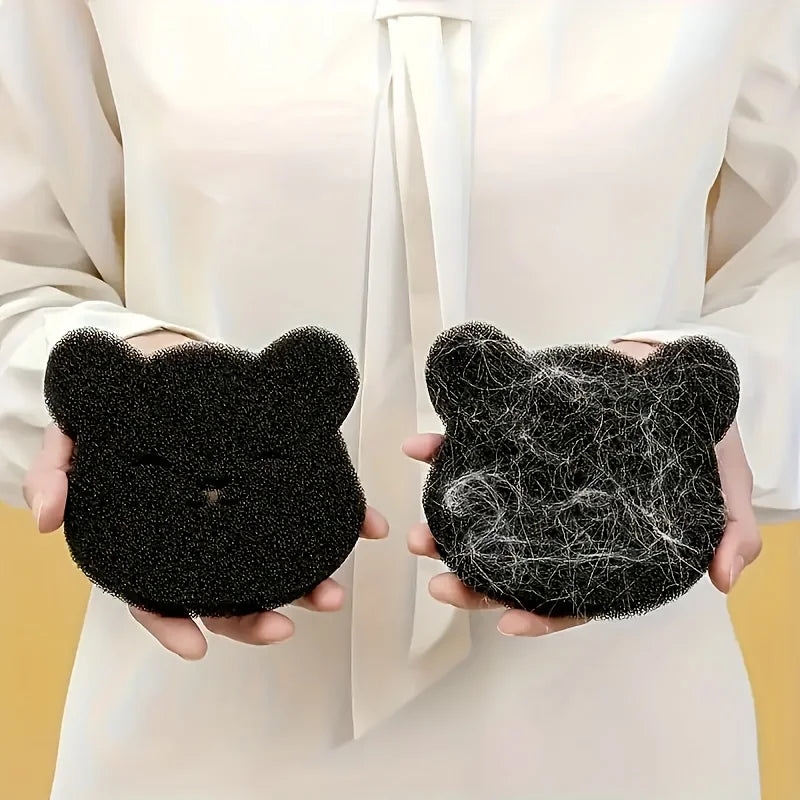 4-pieces, reusable pet hair laundry sponge - captures lint, hair, and debris, easy to clean, reusable, and durable