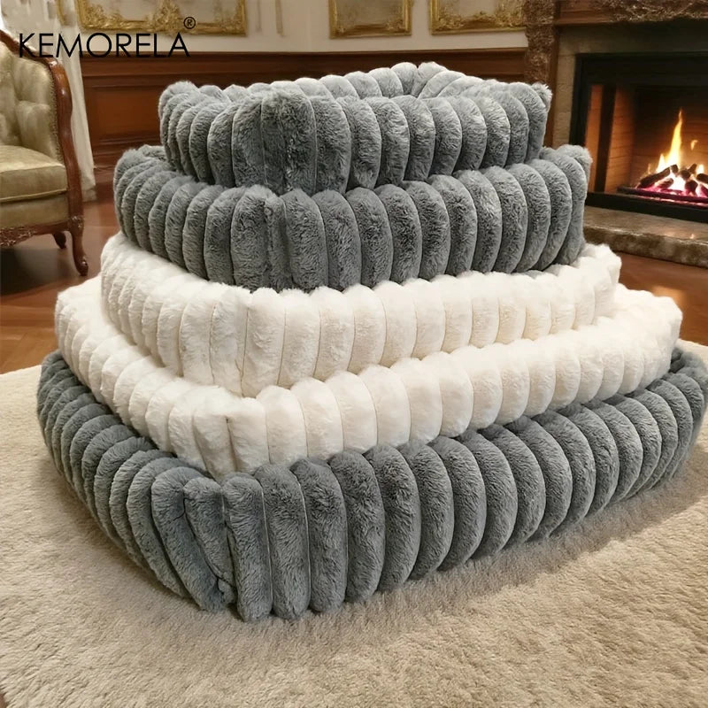 Orthopedic Plush Dog Bed with High Resilience Support