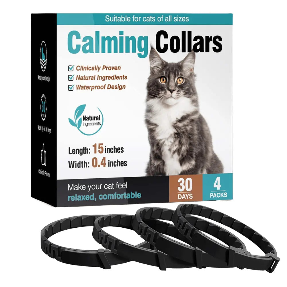 3/4 Pack Pet Calming Collar Stress and Anxiety Relief
