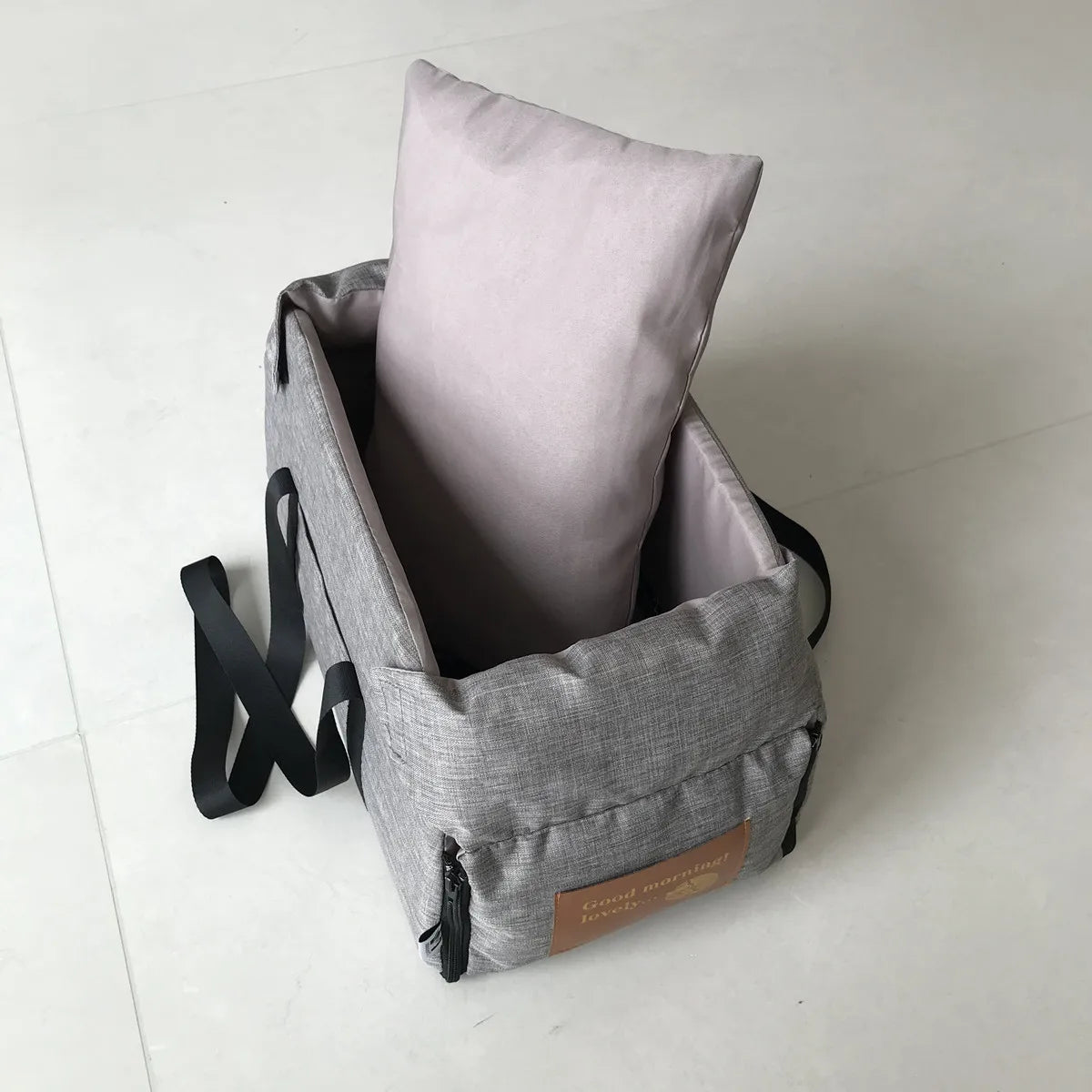 Portable Console Booster Car Seat & Carrier for Small Dogs & Cats