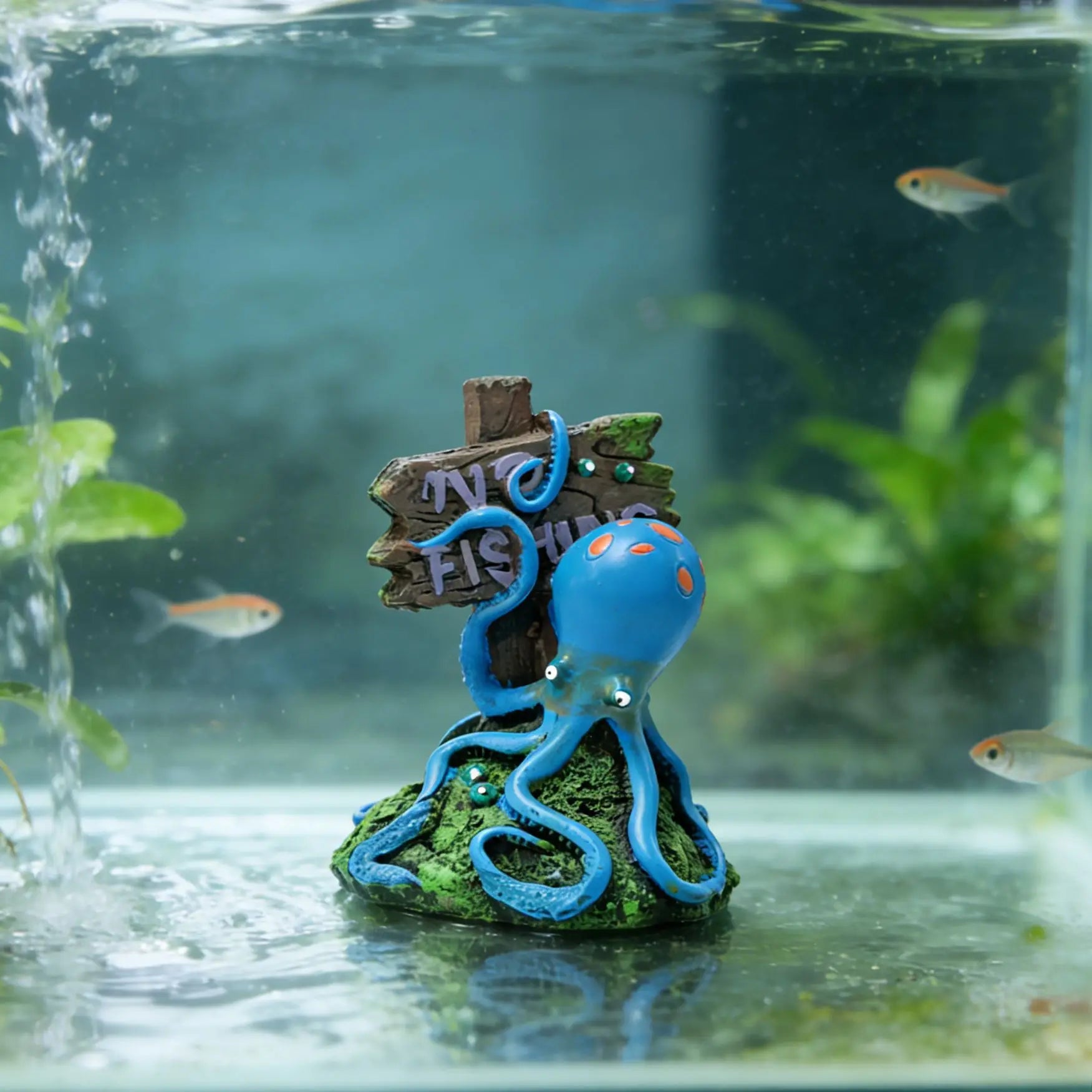 Cartoon Octopus Aquarium Decoration