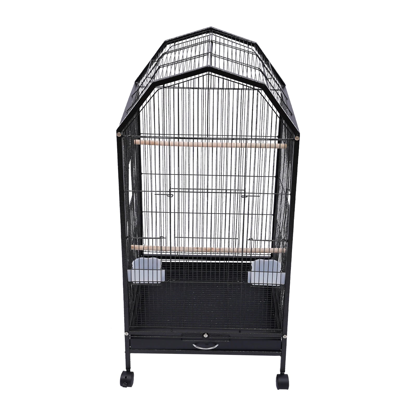 Large, Freestanding, Rolling, Bird Cage