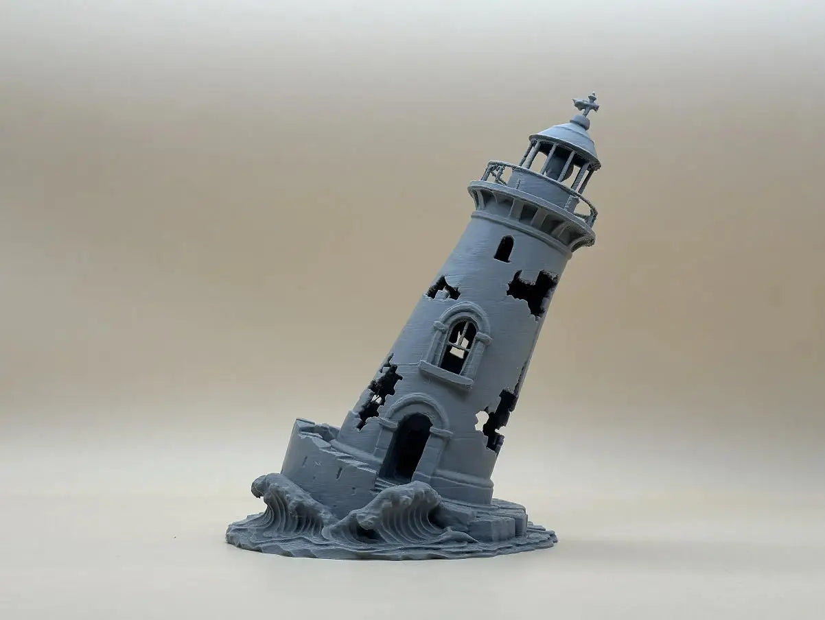 3D Printed Ancient Greek Temple Ruins Aquarium Terrarium Decor