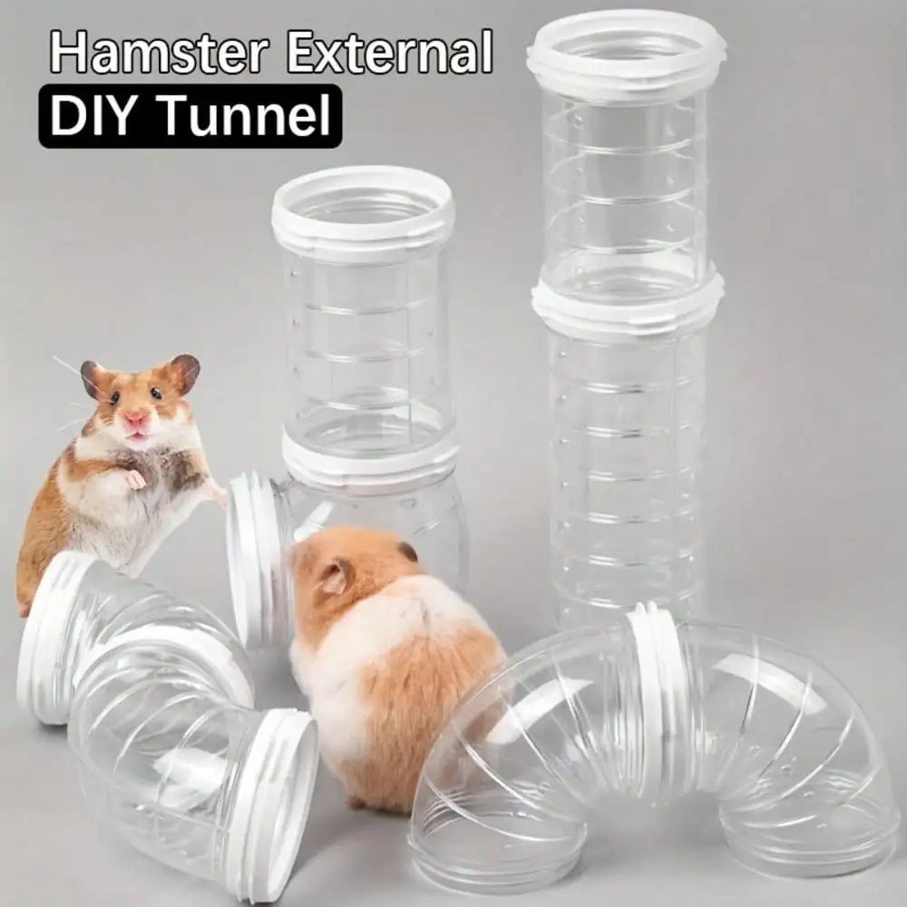 Transparent Small Pet Tunnel Set
